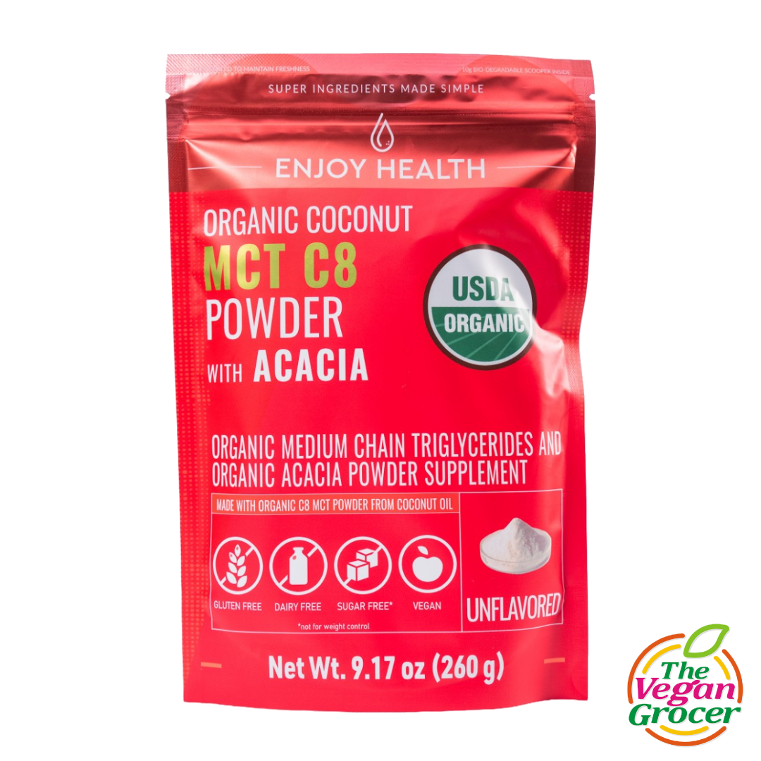 Enjoy Health Coconut MCT C8 Powder with Acacia Powder Supplement 260g (gluten-free, sugar-free)