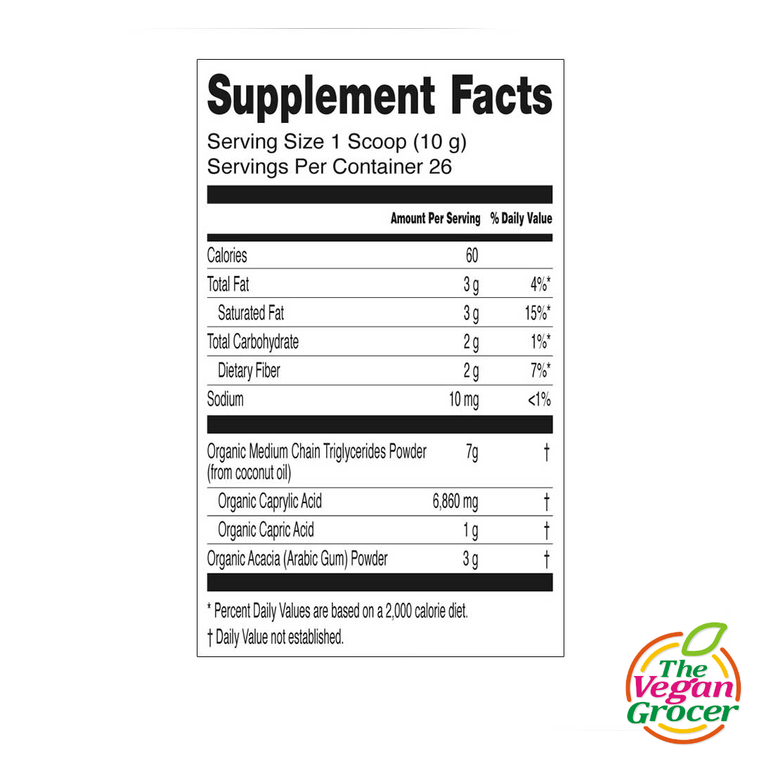 Enjoy Health Coconut MCT C8 Powder with Acacia Powder Supplement 260g (gluten-free, sugar-free)