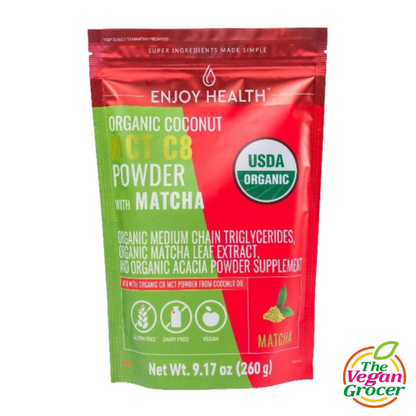 Enjoy Health MCT C8 w Matcha 260g (organic, gluten-free)