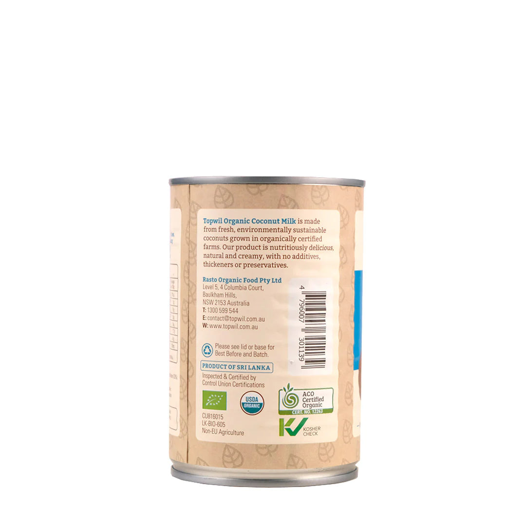 Topwil Organic Coconut Milk 400mL