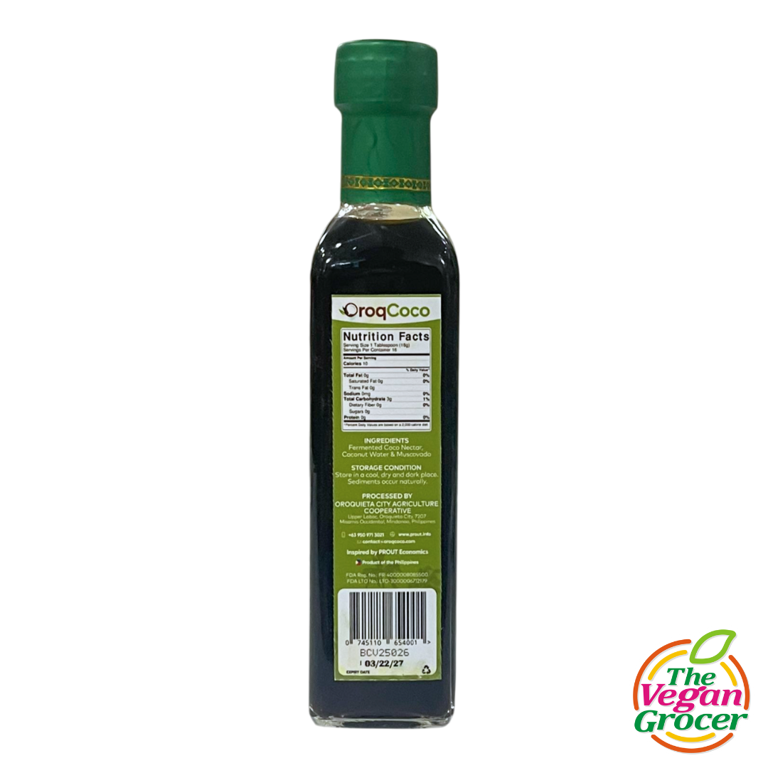 Oroq Coco Balsamic Coconut Vinegar 250ml (gluten-free, soy-free)