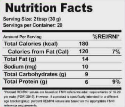 TVG Keto Peanut Butter 1 kg - Pure & Creamy (gluten-free, no sugar added, Halal)