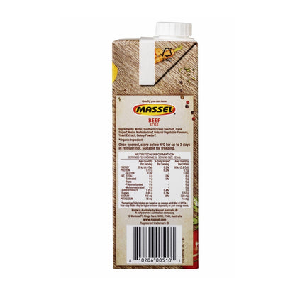 Massel Organic Beef Style Liquid Stock 1L