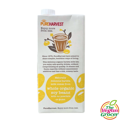 Pure Harvest Organic Soy Milk Barista 1L (gluten-free, nut-free)