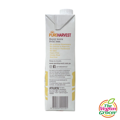 Pure Harvest Organic Soy Milk Original 1L (gluten-free, nut-free)