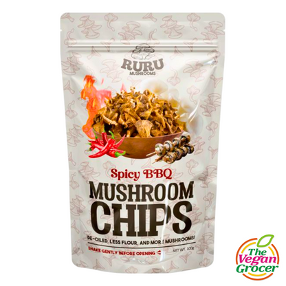 Ruru Mushroom Chips (Spicy BBQ Flavor) 100g