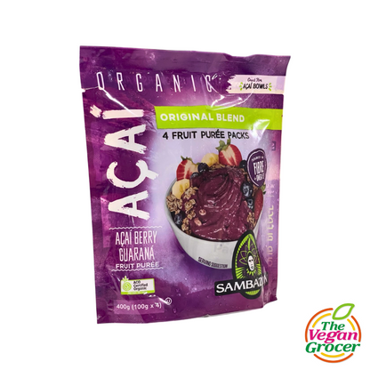 Sambazon Organic Acai Berry Superfruit Packs Original Blend 400g (100g x 4)
