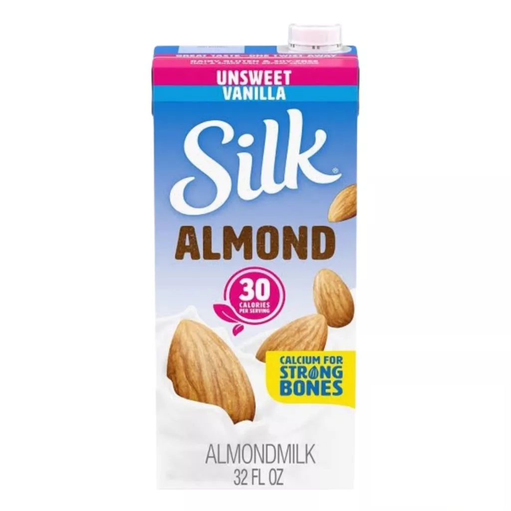 Silk Almond Milk Vanilla Unsweetened 946mL