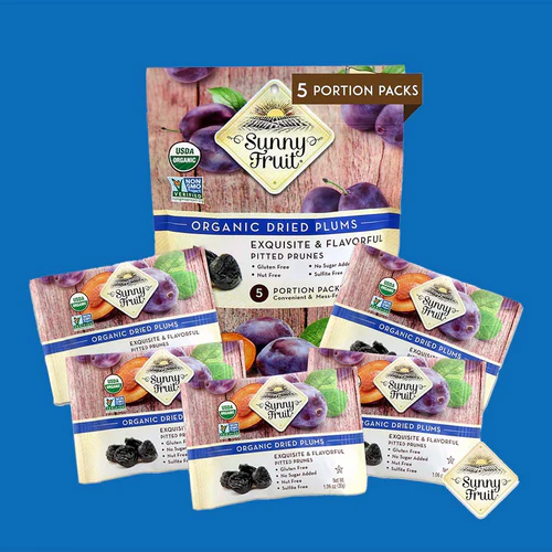 Sunny Fruit Organic Dried Plums 150g 5x30g