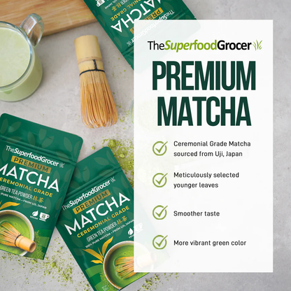 The Superfood Grocer Premium Matcha Ceremonial Grade Powder 30g