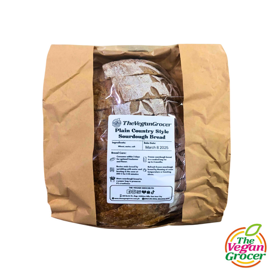 TVG Vegan Plain Country-Style Sourdough Bread (no sugar added)