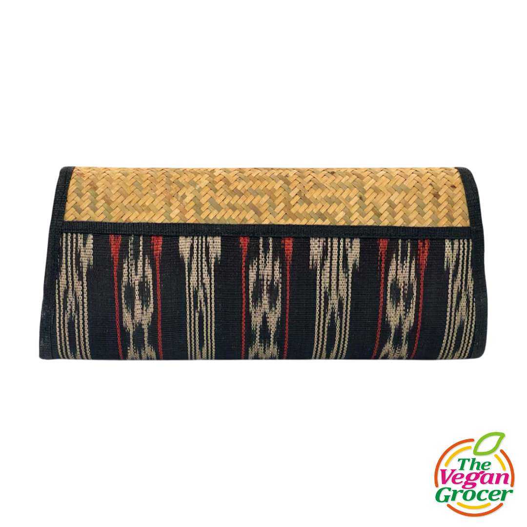 Tahum Tinalak Apple Clutch w Bamboo Flap