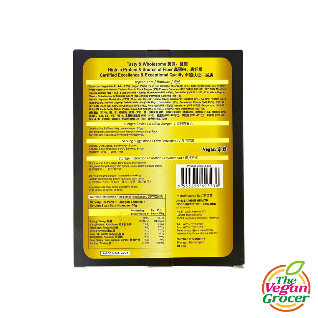 Ahimsa Mushroom Snack - Black Pepper Flavor 200g (Halal)