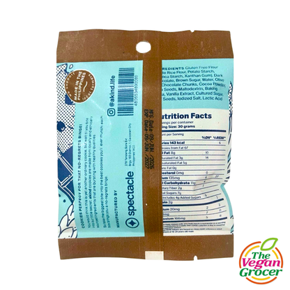 Akind Double Chocolate Chip Cookies (palm size) 30g (gluten-free)