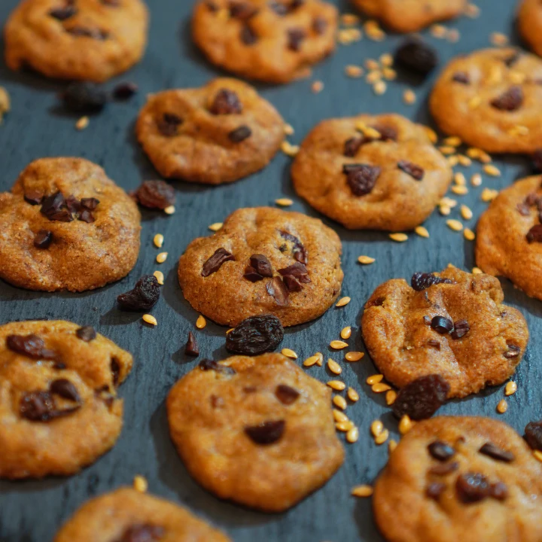 Akind Cacao Nibs & Raisins Cookies Minis 100g (gluten-free)