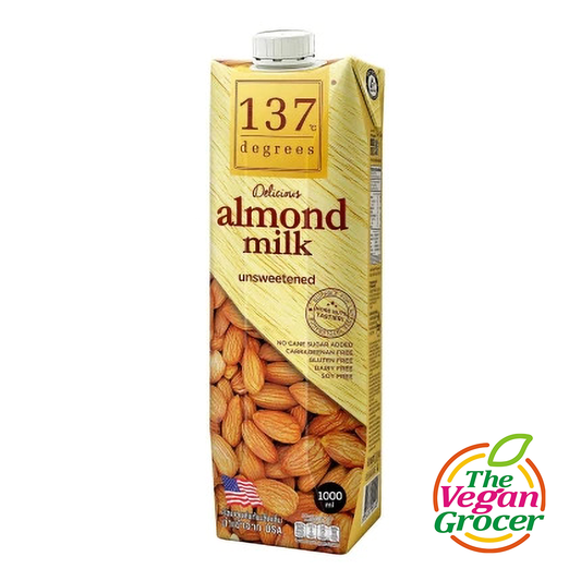 137 Degrees GF Almond Milk Unsweetened 1L (gluten-free,Halal)