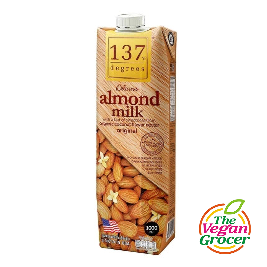 137 Degrees Almond Milk Original 1L (glutenfree, Halal) The Vegan