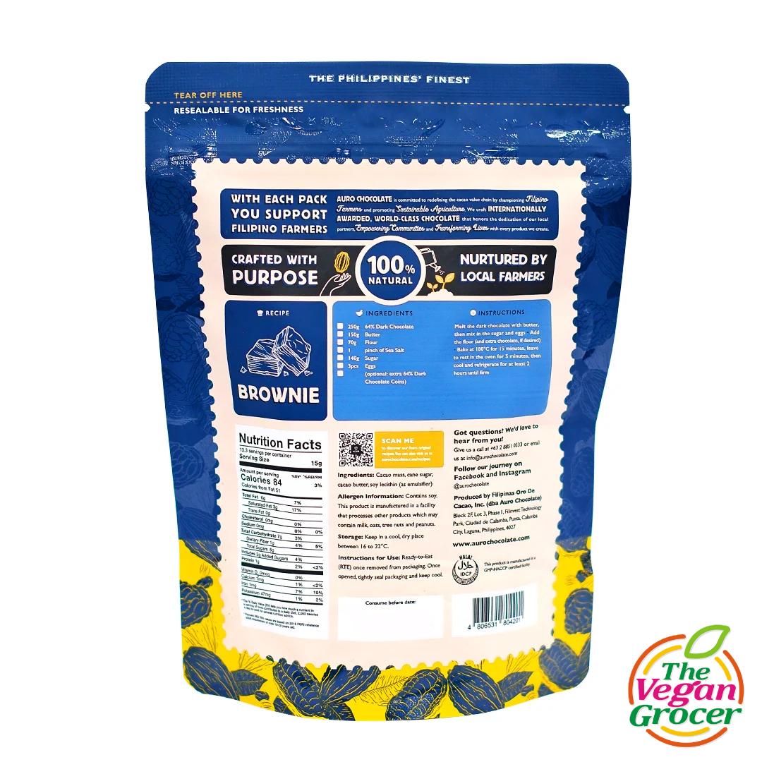 Auro 64% Dark Choco Coins 200g