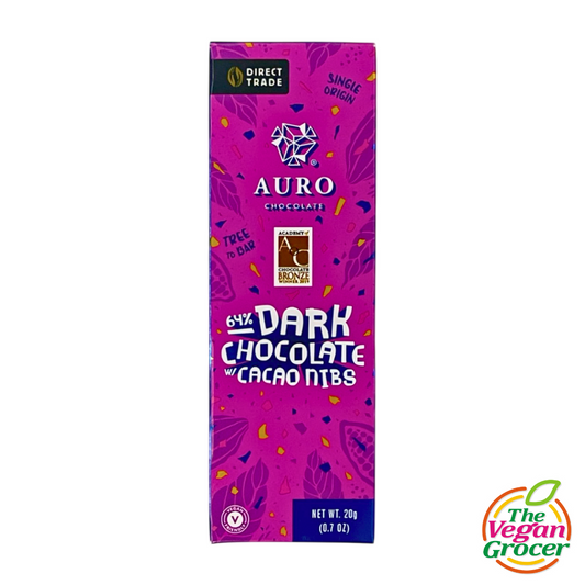 Auro Heritage Collection : 64% Dark Choco w/ Cacao Nibs