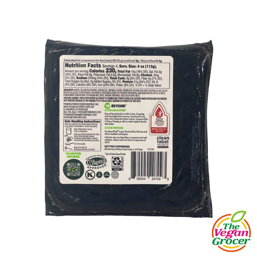 Beyond Meat Beyond Beef Plant-based Ground 452g (gluten-free, soy-free)