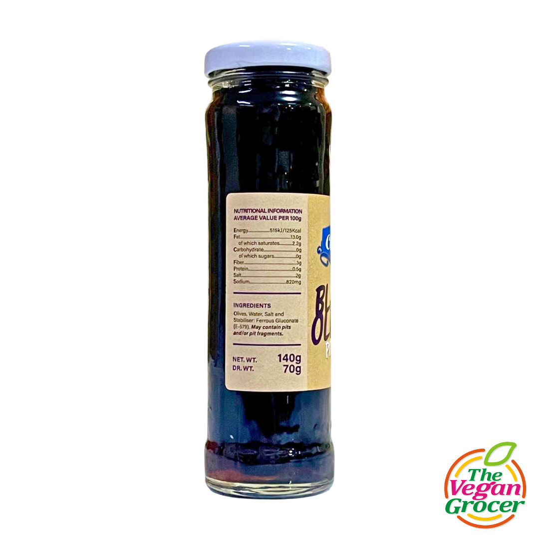 Capri Black Olives (Pitted) 140g