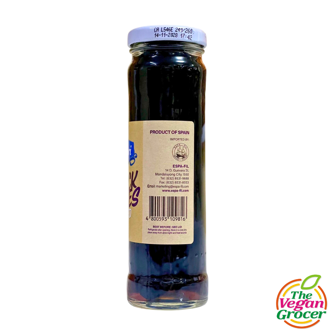 Capri Black Olives (Pitted) 140g