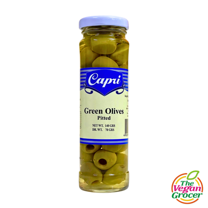 Capri Green Olives (Pitted) 140g