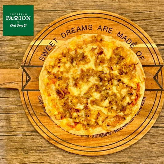 Chef Jeng Vegan French Onion Soup Thin Crust Pizza 10" (gluten-free, sugar-free)