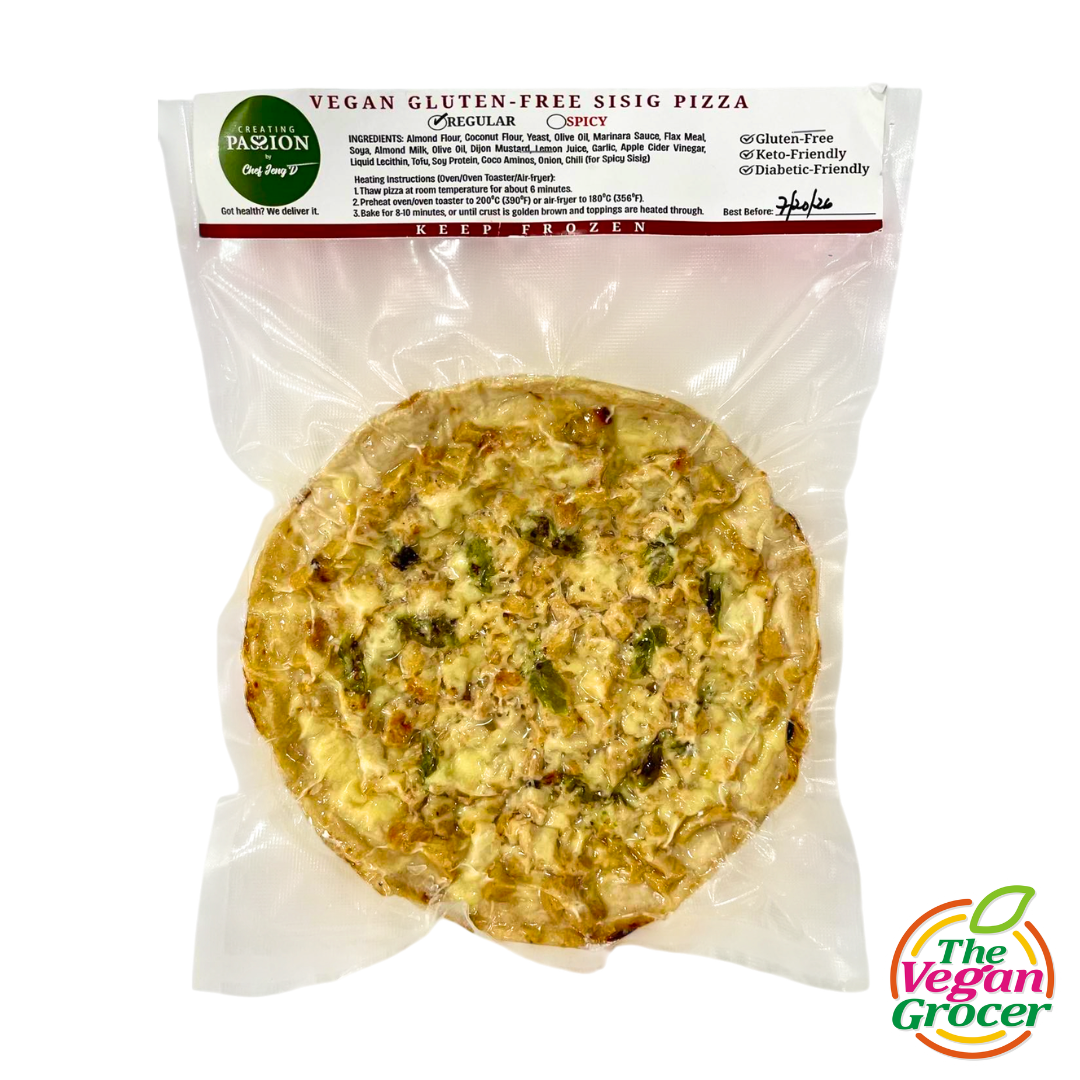 Chef Jeng Vegan Sisig Pizza (gluten-free, sugar-free)