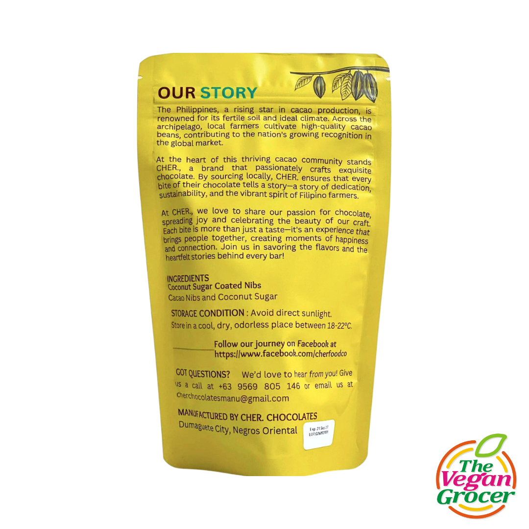 Cher Coconut Sugar Coated Nibs 100g