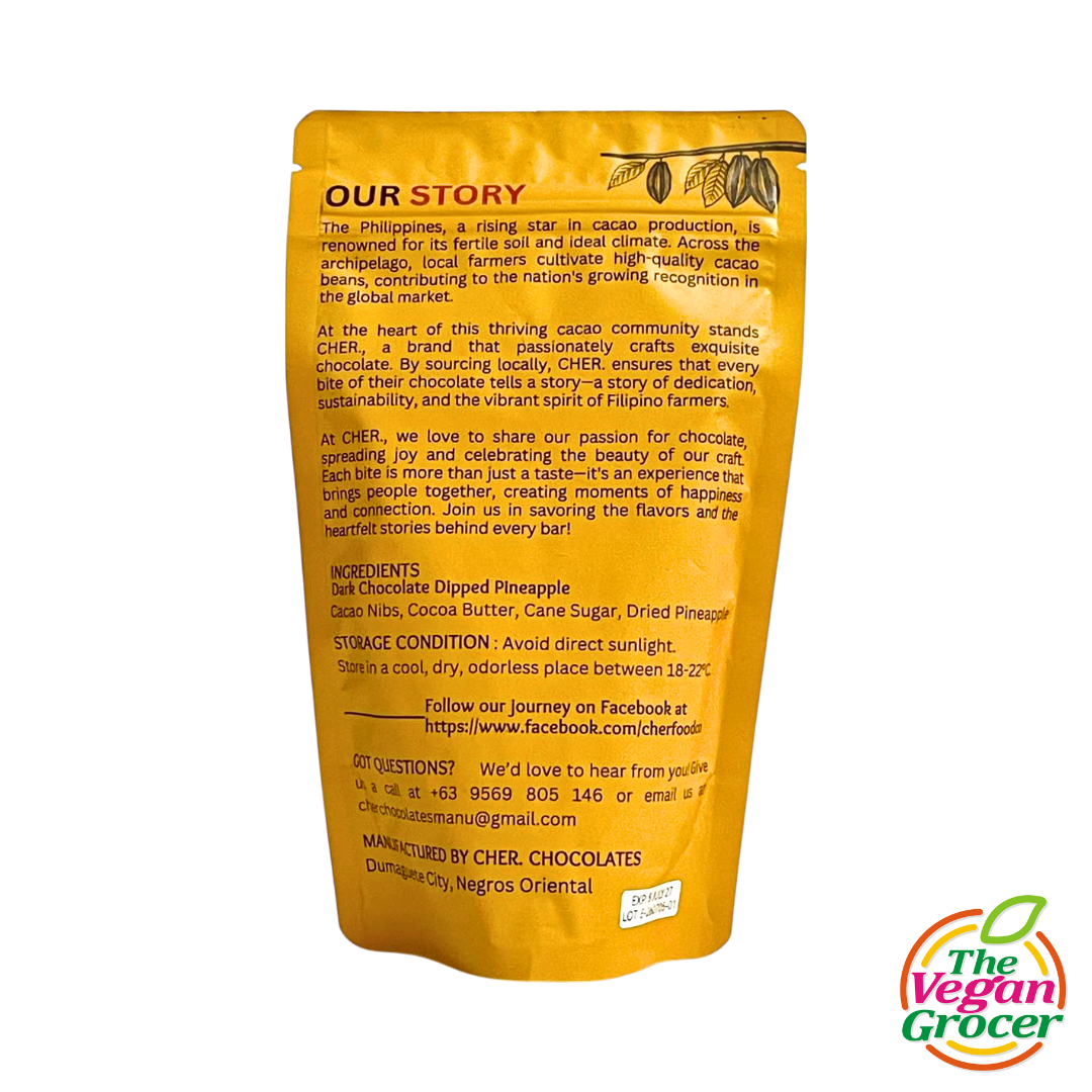 Cher Dark Chocolate Dipped Pineapple 100g