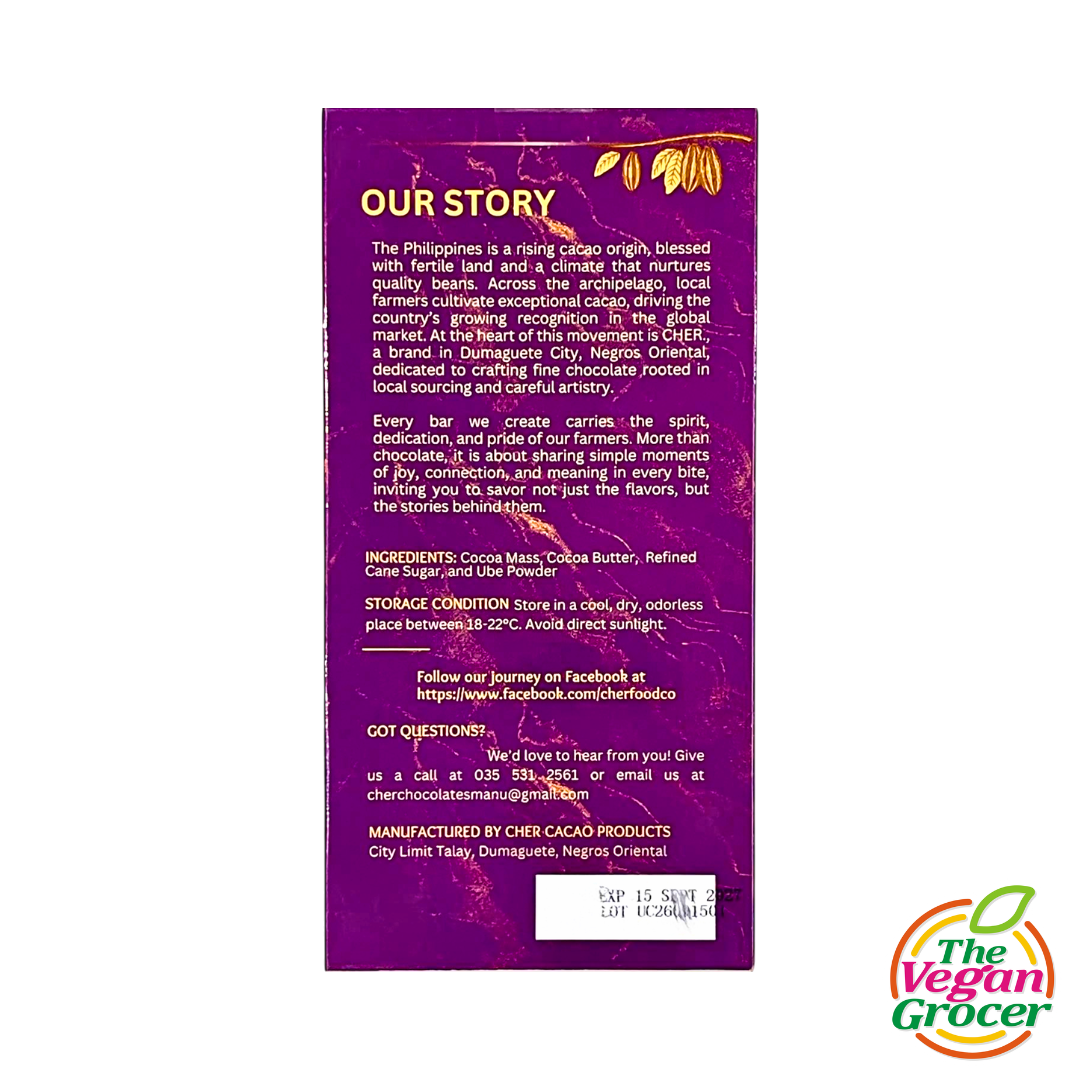 Cher Ube Chocolate Bar 80g