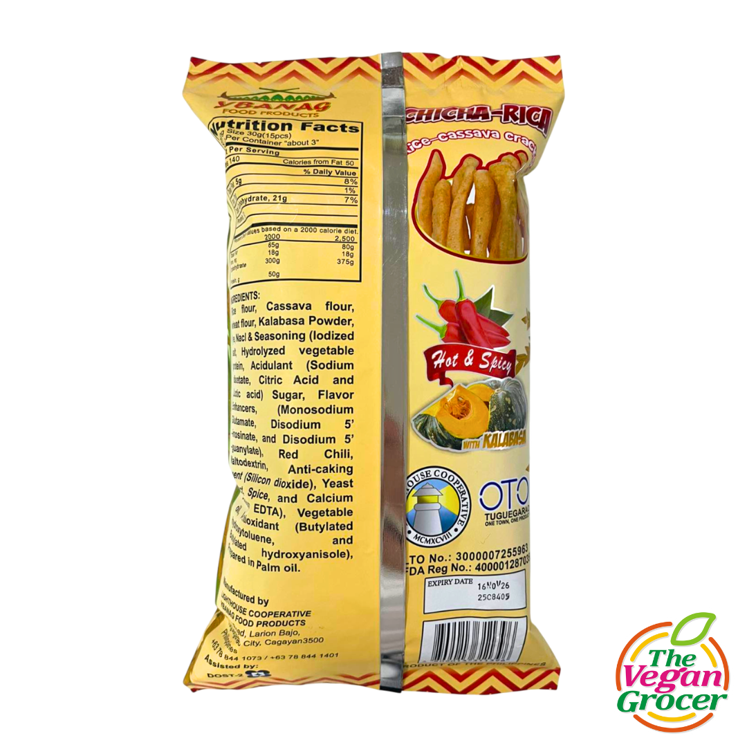 ChichaRica Rice Cassava Crackers with Kalabasa 100g