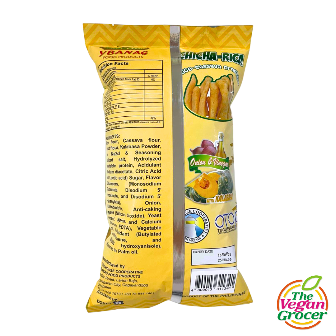 ChichaRica Rice Cassava Crackers with Kalabasa 100g