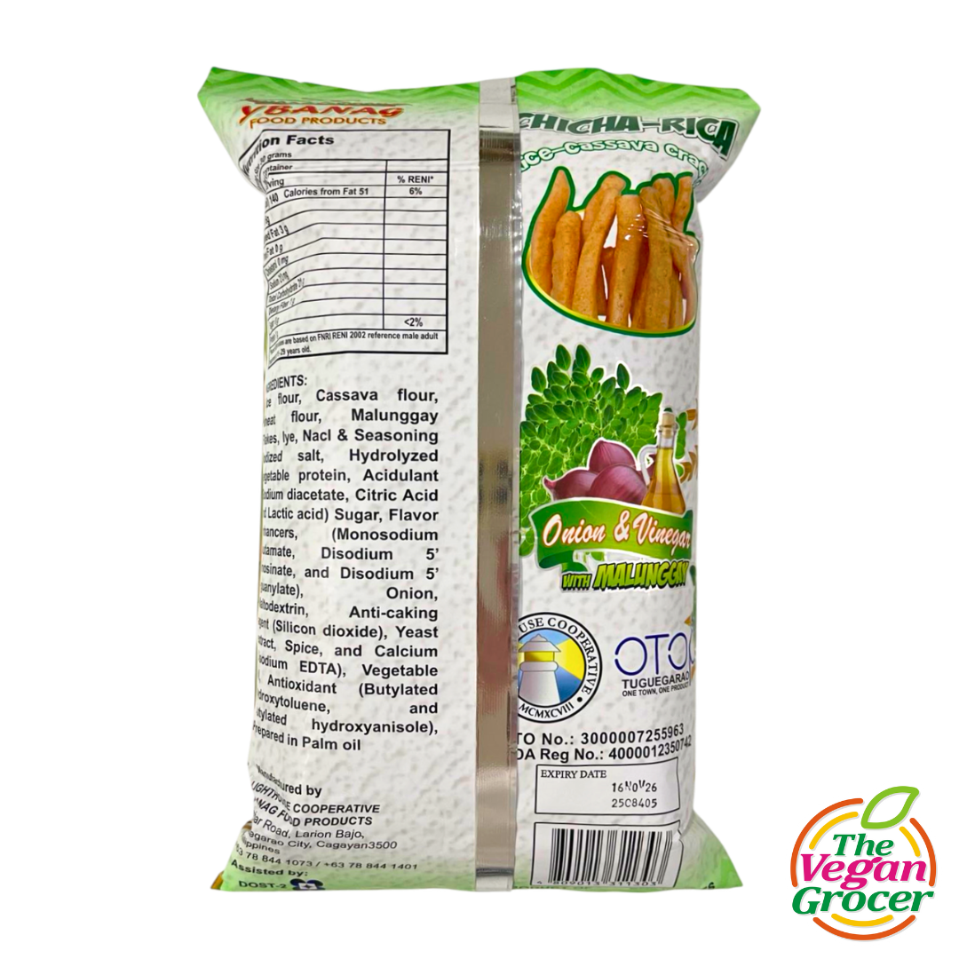 ChichaRica Rice Cassava Crackers with Malunggay 100g
