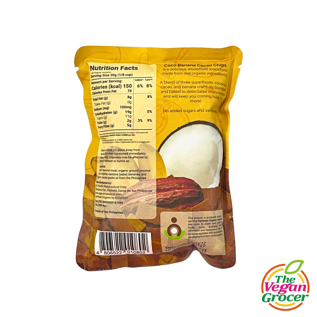 Coco Crisps Coco Banana Cacao Chips 30g (gluten-free, organic)