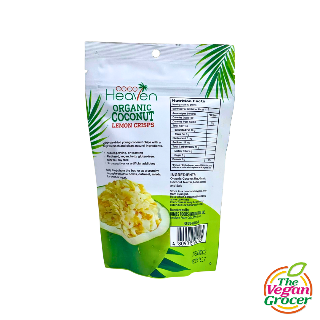 Coco Heaven Organic Coconut Crisps 30g (gluten-free, soy-free)