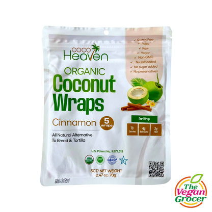 Coco Heaven Organic Coconut Wraps 5pcs 70g (gluten-free, paleo)