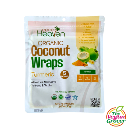 Coco Heaven Organic Coconut Wraps 5pcs 70g (gluten-free, paleo)