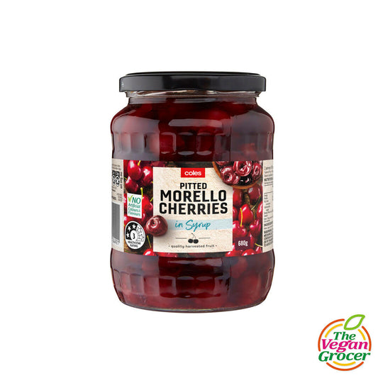 Coles Pitted Morello Cherries in Syrup 680g