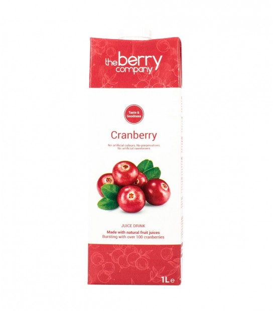 The Berry Company Cranberry regular 1L