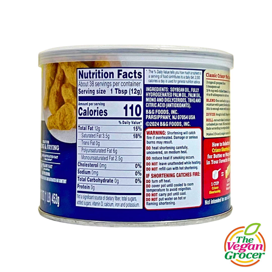 Crisco All Vegetable Shortening 453g (gluten-free)