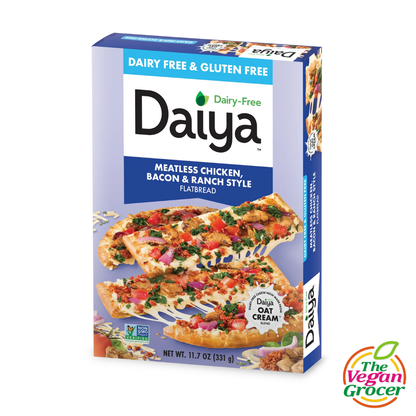 Daiya Meatless Chicken, Bacon & Ranch Flatbread (gluten-free, dairy-free)