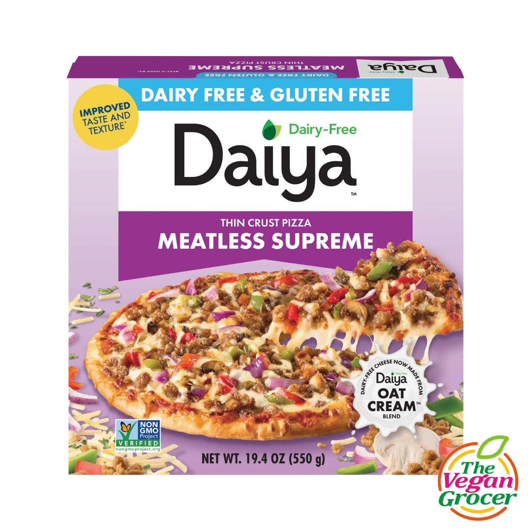 Daiya Meatless Supreme Thin Crust Pizza 550g (gluten-free, dairy-free)