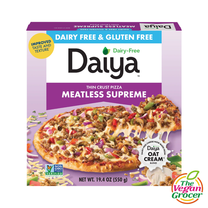 Daiya Meatless Supreme Thin Crust Pizza 550g (gluten-free, dairy-free)