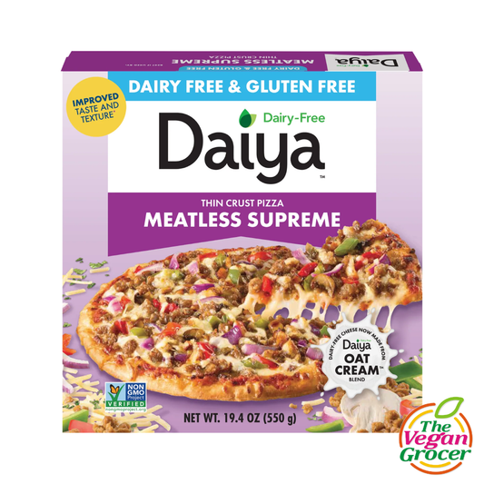 Daiya Meatless Supreme Thin Crust Pizza 550g (gluten-free, dairy-free)