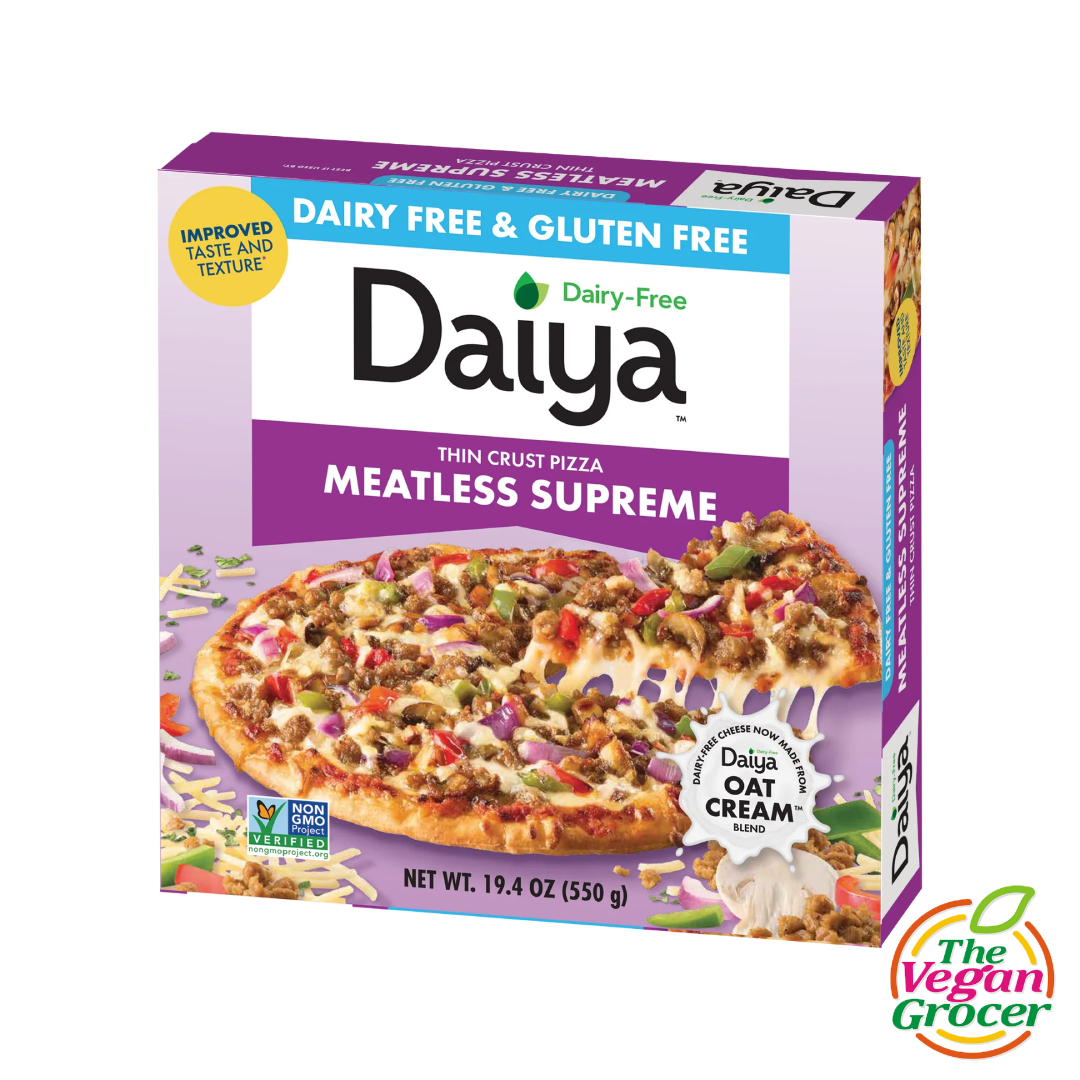 Daiya Meatless Supreme Thin Crust Pizza 550g (gluten-free, dairy-free)