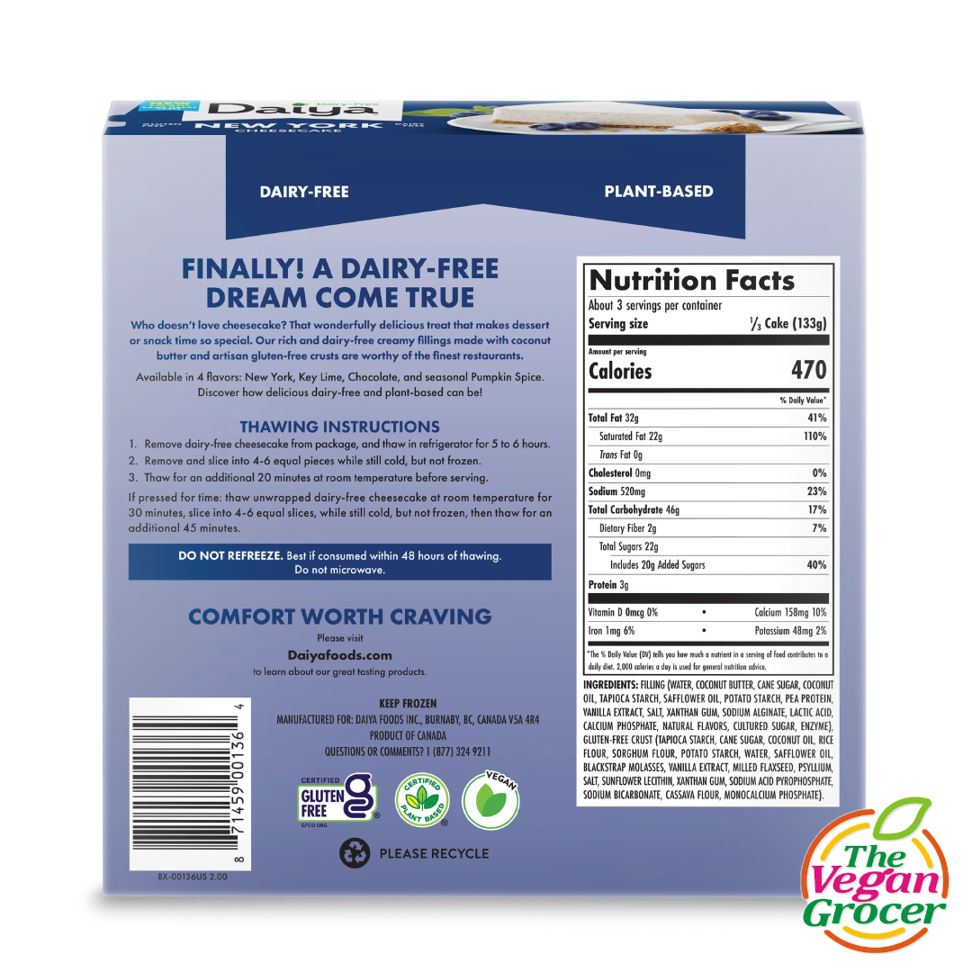 Daiya Vegan New York Cheesecake 400g