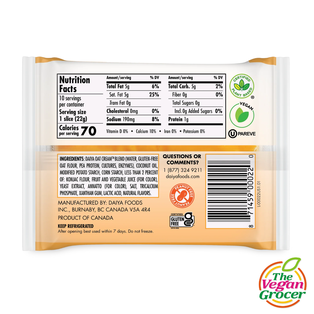 Daiya Cheddar Slices 220g (dairy-free)