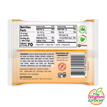 Daiya Cheddar Slices 220g (dairy-free)